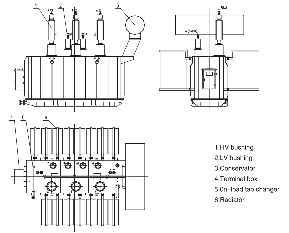110kV 6300kVA-63000kVA Oil Immersed Power Transformer 110kV 6300kVA-63000kVA Oil Immersed Power Transformer