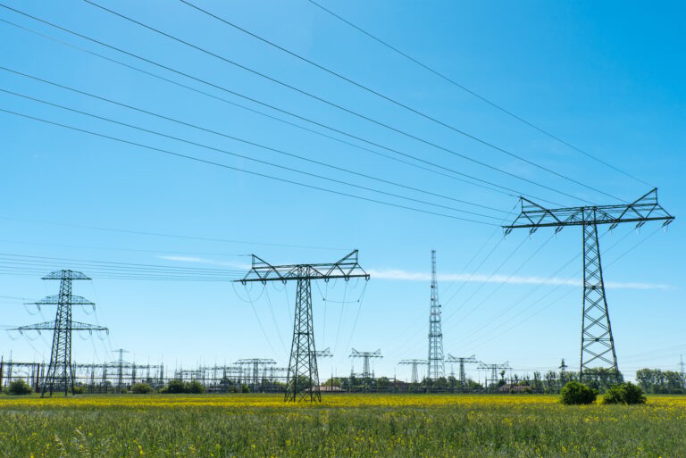 Relay station and power transmission lines